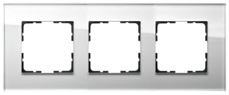 Рамка на 3 поста (белый) Jasmart G-Glass G1003GW