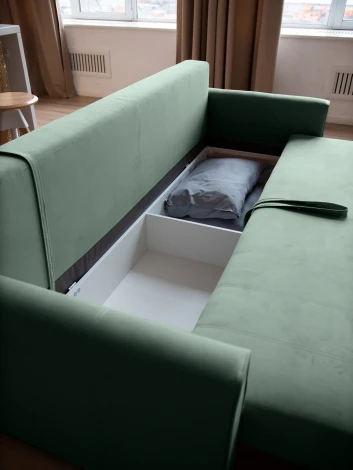 РИМИНИ Диван прямой мятный D1 furniture арт.AAA4046012