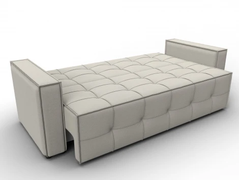 Диван-книжка Лига-067 (ДВП,Дерево/Пластик/Рогожка/Бежевый) Лига Диванов 129825