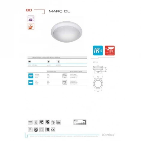 Потолочный светильник уличный Marc Dl 7015