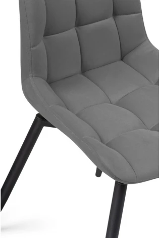 Стул Notta на металлокаркасе Челси К крутящийся темно-серый / черный 520599
