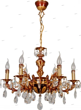Подвесная люстра N-Light 305 305-06-52 краповый+бронза