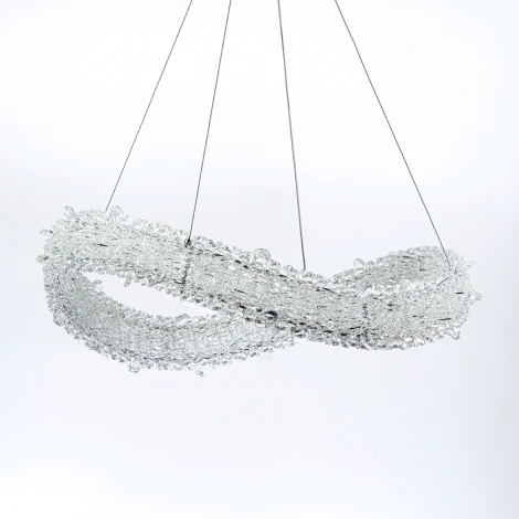 Подвесной светильник светодиодный хрустальный с пультом с регулировкой цветовой температуры и яркости Modelux MODESTYLE MS.5003.600 CR