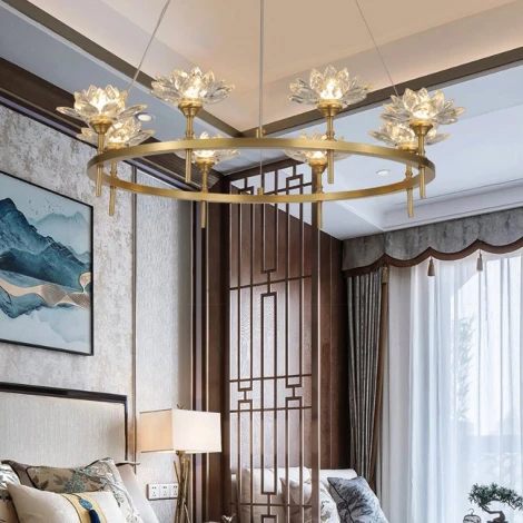 Подвесная люстра Lotos D80 8 Lamps ImperiumLoft Lotos01 (140837-26) (220V, на тросе)