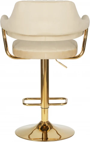 Стул барный DOBRIN CHARLY GOLD (бежевый велюр (MJ9-10)) 5019_Golden-LM 5019_Golden-LM, цвет сиденья бежевый (MJ9-10), основания золото