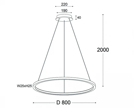 Подвесной светильник светодиодный Italline IT013-6028 white 3000K