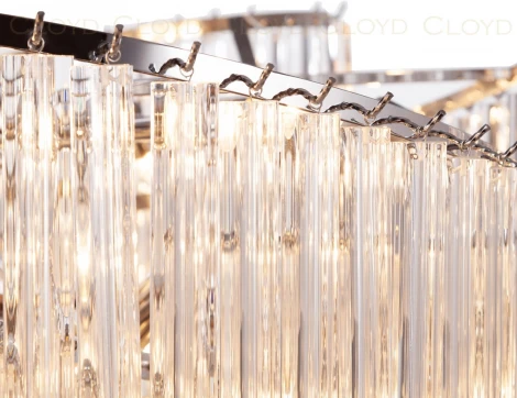 Подвесная люстра каскадная большая Cloyd Evolute 10572 (220V, на цепи)