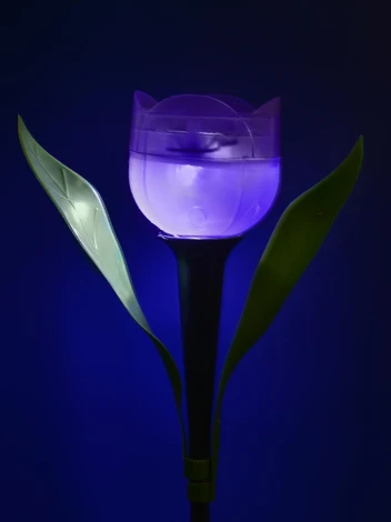 Грунтовый светильник на солнечной батарее Uniel USL-C-453/PT305 PURPLE TULIP (LED, цветы)