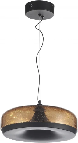 Подвесной светильник ST Luce Ripple SL6014.603.01 Черный/Коричневый, с пузырьками LED 1*42W (220V, на тросе, круглые)