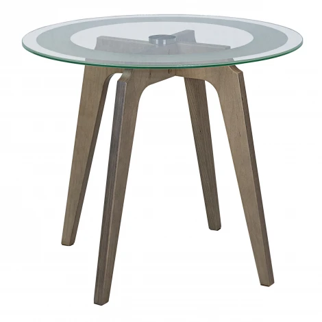 Стол журнальный Рилле 447 шимо/стекло прозрачное Mebelik 009585