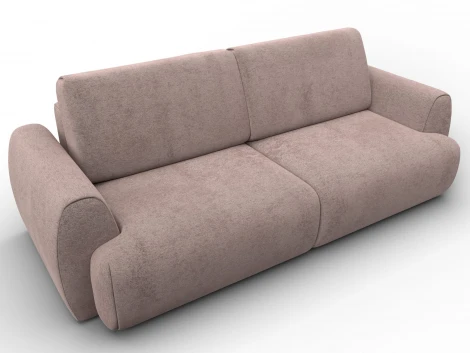 Диван прямой Лига-115 НПБ (ДСП,Фанера,Велюр/Бежевый) Лига Диванов 136931