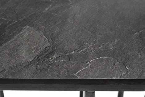 Интерьерный стол из HPL шестиугольный, D40, H55, цвет серый гранит 4SIS Женева RC658-40-40-4sis