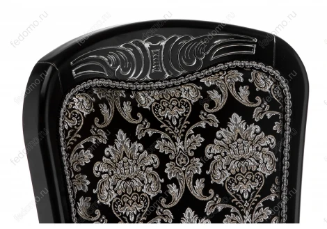 Стул Woodville Клето патина серебро / черный 309305