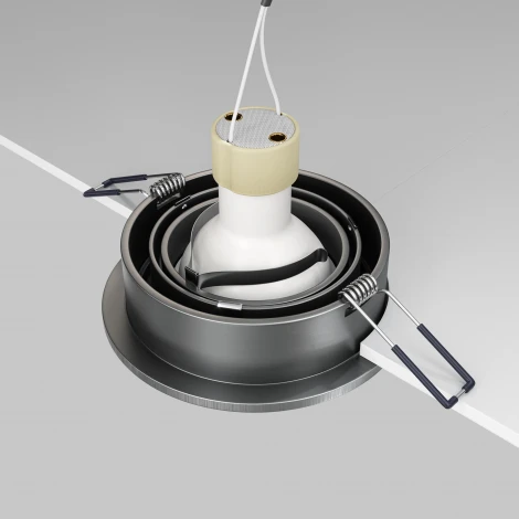 Встраиваемый светильник Atom GU10 1x50Вт Maytoni Technical DL023-2-01S (220V)