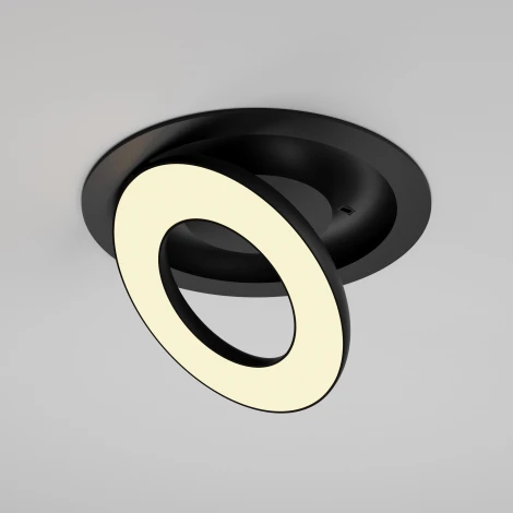 Встраиваемый светильник Maytoni Vector DL102-12W2.7K-B (LED, 220V, круглые)