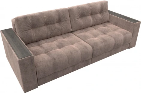 Диван прямой с декором Лига-049 НПБ Лига Диванов (Велюр) арт.128404