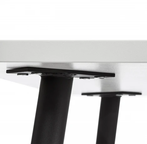 Стол PLUTO ЛДСП/металл, 120x80x77 см, Белый/Черный Tetchair 19316