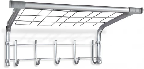 Вешалка SHT-WH7 хром лак/серый Sheffilton 6077924401