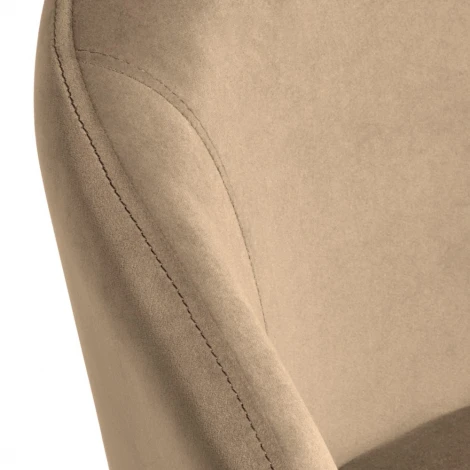 Стул-полукресло Emil бежевый с золотыми ножками Bradex Home арт.RF 0843