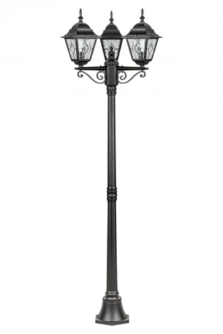 Наземный фонарь Oasis Light QUADRO M lead GLASS 79908MBlgW Bl (220V, IP44)