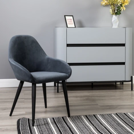 Кресло Kent Diag grey/черный R-Home арт.410119140h_Diaggrey_черн