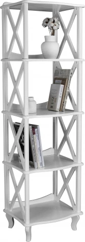 Этажерка-стеллаж Джульетта 4 уровня, молочный дуб Л Mebelik арт.008567