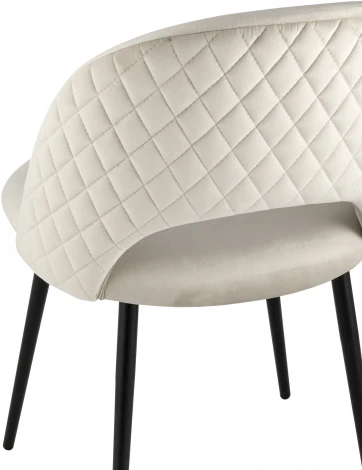 Стул Stool Group Меган NEW велюр с ромбами бежевый УТ000035472