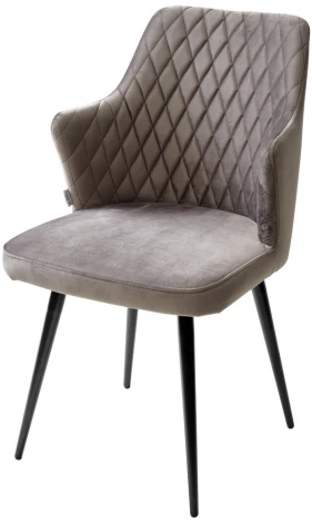 Стул HERMAN 360 град. ГРАФИТ #14, велюр / черный каркас M-City 461MC04746