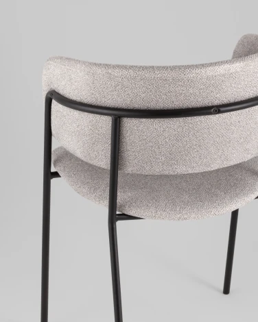 Кресло Нэлли New буклированный велюр серый Stool Group арт.УТ000039978