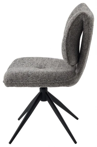 Стул ДЕЛИ (DELI) 360 град, цвет СЕРЫЙ H300126-3, ткань / ЧЕРНЫЙ каркас, ®DISAUR M-City 64835