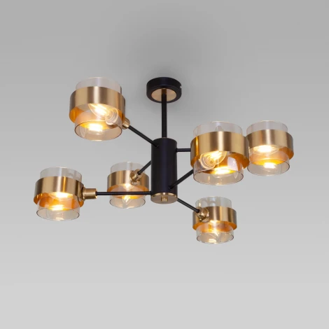 Потолочная люстра на штанге Eurosvet 70127/6 черный (220V)