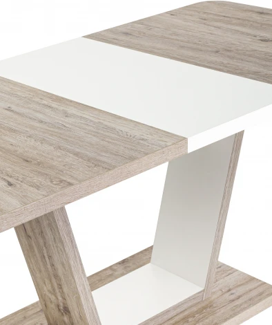 Стол Stool Group Vector 120-160*80 дуб анкона/белый УТ000035446