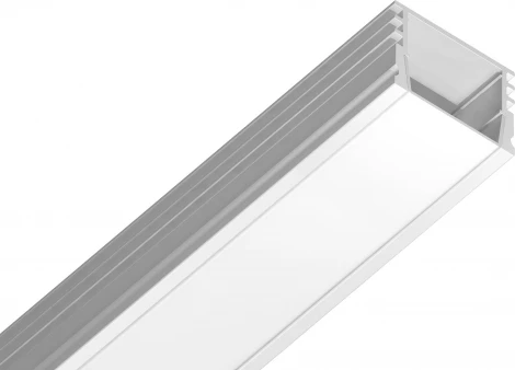 Алюминиевый профиль накладной для светодиодной ленты до 15мм Ambrella Illumination GP1750WH