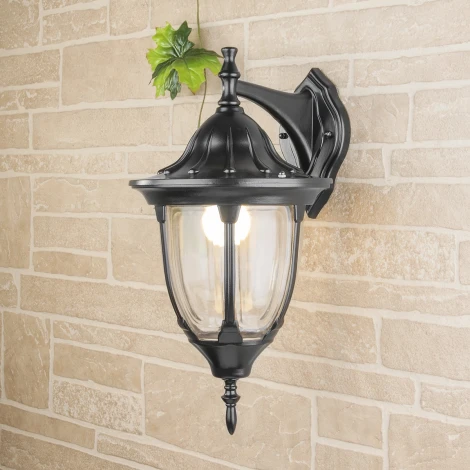 Настенный фонарь уличный Elektrostandard 1003D черный / 9909-G (GL 1003D)