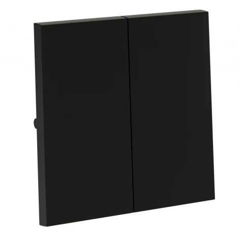 Клавиши для выключателя/переключателя двухклавишного Voltum S70 VLS000308 (черный матовый)