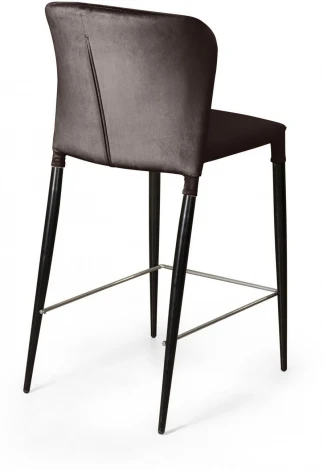 Стул полубарный Top Concept Albert, бархат антрацит 14/опора конус