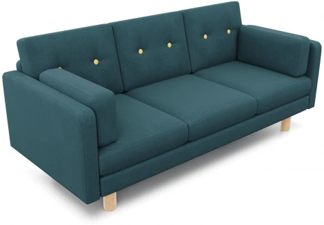 Диван Arsko прямой Ингвар Б велюр голубой