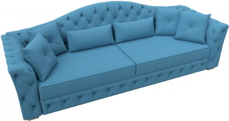 Диван прямой Артис (Голубой/Рогожка) Лига Диванов арт.123266