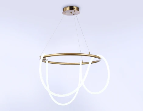 Подвесной светильник с гибким неоном светодиодный с пультом Ambrella COMFORT FL10503 (регулировка яркости, 220V, на тросе, кольцо)