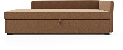 Диван-кровать Arsko Велес Угол правый рогожка коричневая