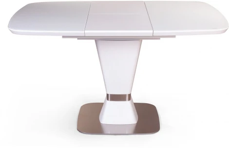 Стол раскладной Madison (100+40 см) матовое закаленное стекло белый Top Concept 2000000001067