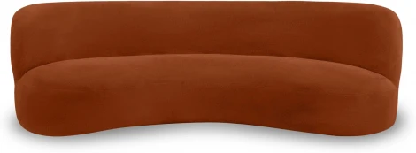 Диван Patti 2400 ОГОГО (арт.853245), (Мех/Кирпичный)