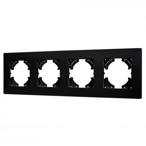 Рамка пластиковая FRM-PERIO-PL-4-BK (Arlight) 049759