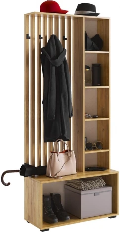 Готовая прихожая Woodville Бери дуб крафт золотой / графит 551888