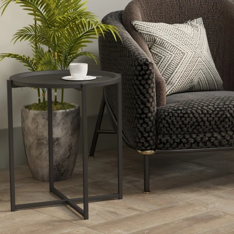 Стол журнальный Бьерн черный лофт/черный от фабрики Mebelik