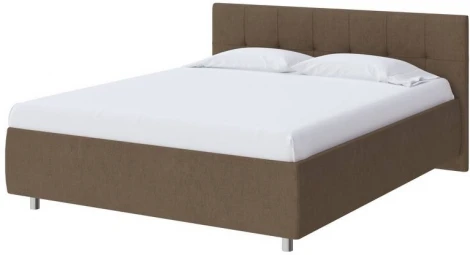 PROxSON Кровать Diamo без основания (Ткань: Рогожка Тетра Ореховый) 140x190