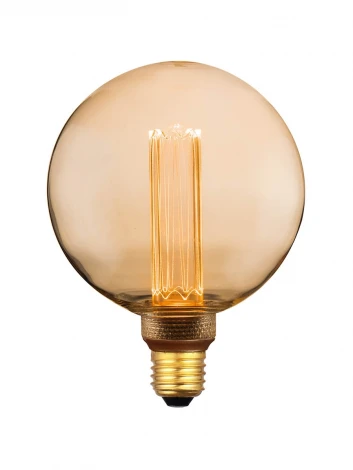 Лампочка светодиодная прозрачный/бежевый шар E27 3W Hiper Vein HL-2232