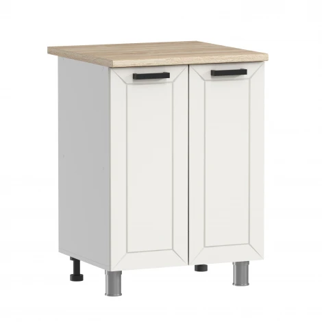 ГК Аленушка 1,6м Лилия Молочный/Молочный, черный (без столешницы)