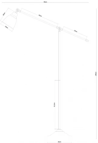 Торшер Arte Lamp Braccio A2054PN-1SS