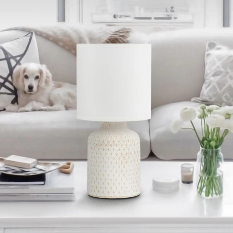 Интерьерная настольная лампа Rivoli Sabrina 7043-502 (220V, выключатель, круглые)